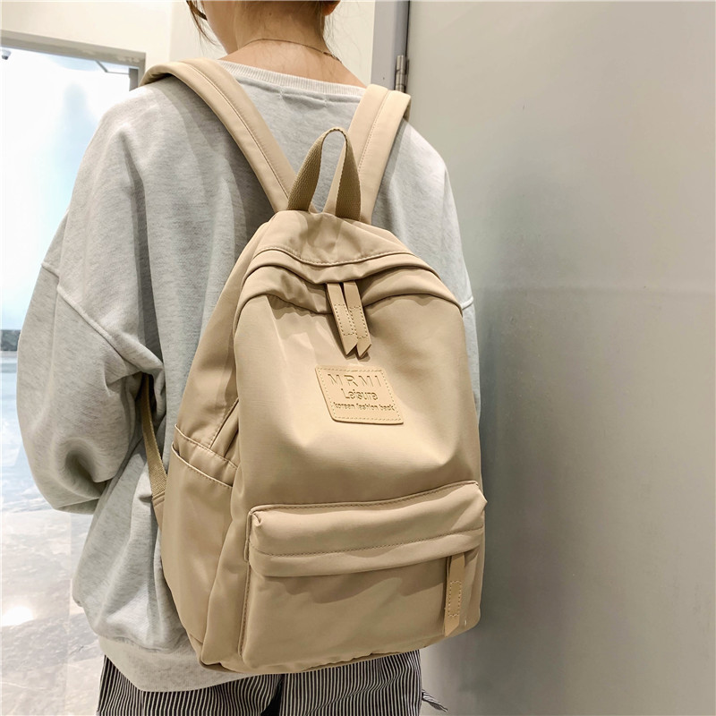 Tas Ransel Backpack Polos Fashion Tas ransel Pastel Riby Korean Nilon backpack polos Tas sekolah