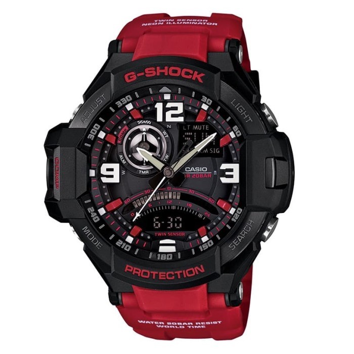 Promo Original Casio G-Shock GA-1000-4BDR - Jam Tangan Pria GSHOCK GA1000 GA-1000-4B Garansi Resmi 2