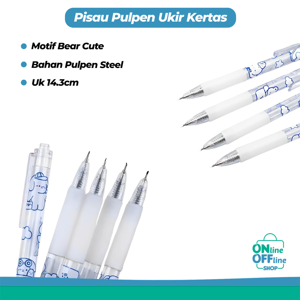 

Pisau Pulpen Ukir Kertas Mini Pen Cutter DIY Import 816
