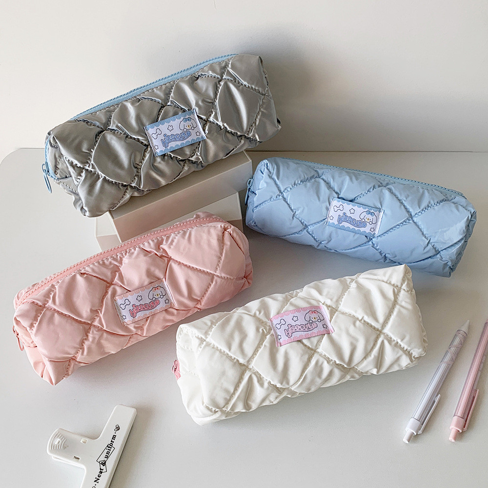 

SHINSDAY Tempat Pensil Kotak Pensil Soft Pastel Y2K Serbaguna Makeup Pouch Kotak Pensil Bantal Pillow Puffy Lucu