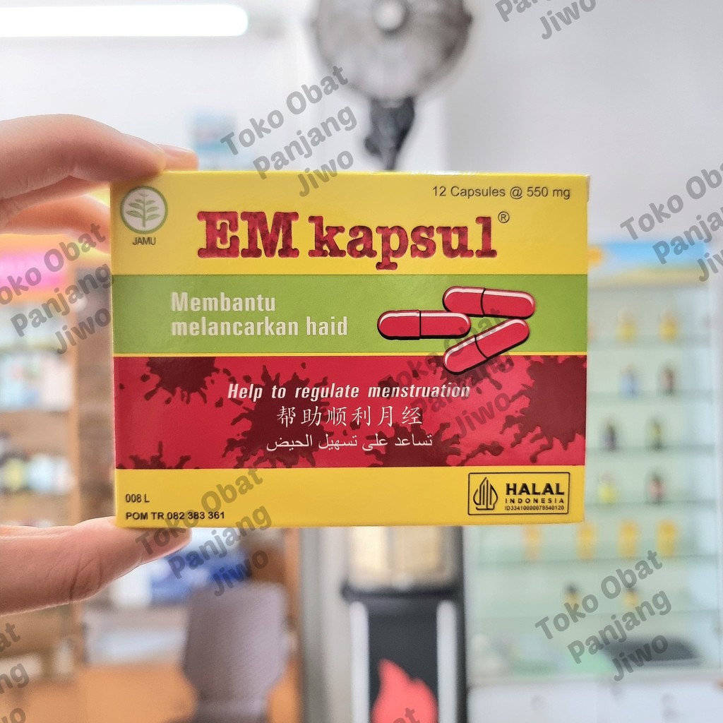 EM Kapsul - Kapsul Pelancar Haid EM Kapsul Borobudur - 12 Kapsul