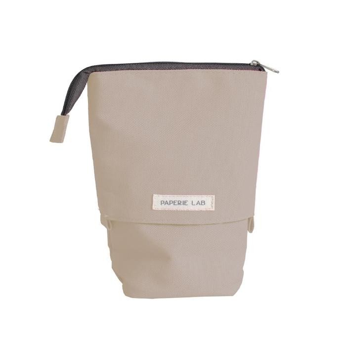 

[New Collection Kids] Paperie Lab - Standing Pencil Case - Tempat Pensil Berdiri Pulpen Stationery - dark beige