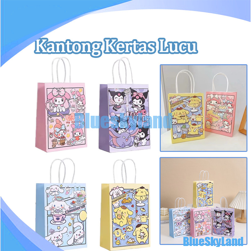 

Paper Bag Kantong Kertas Animasi Goodie Bag Bingkisan Snack Anak Tas Hampers
