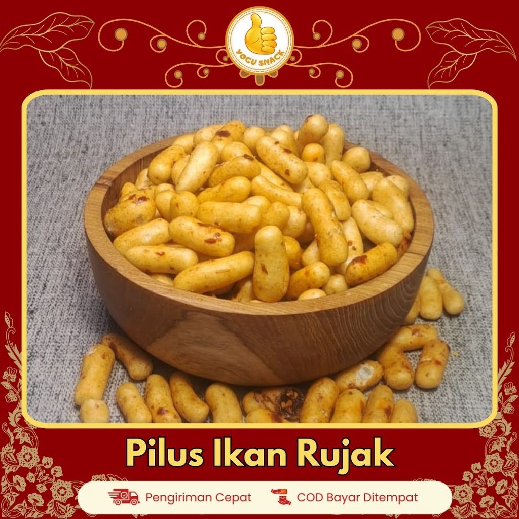 

Yogu Snack Pilus Ikan Bumbu Rujak Kemasan 250 gram 500 gra