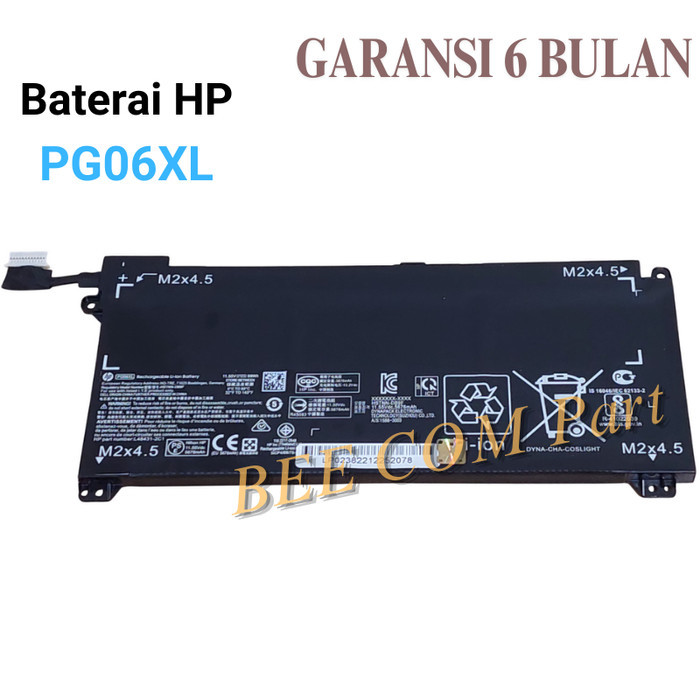 Baterai For HP Omen 15-dh1020TX 15-dh0180TX 15-dh0105TX 15-dh0000NK PG06XL -BEE