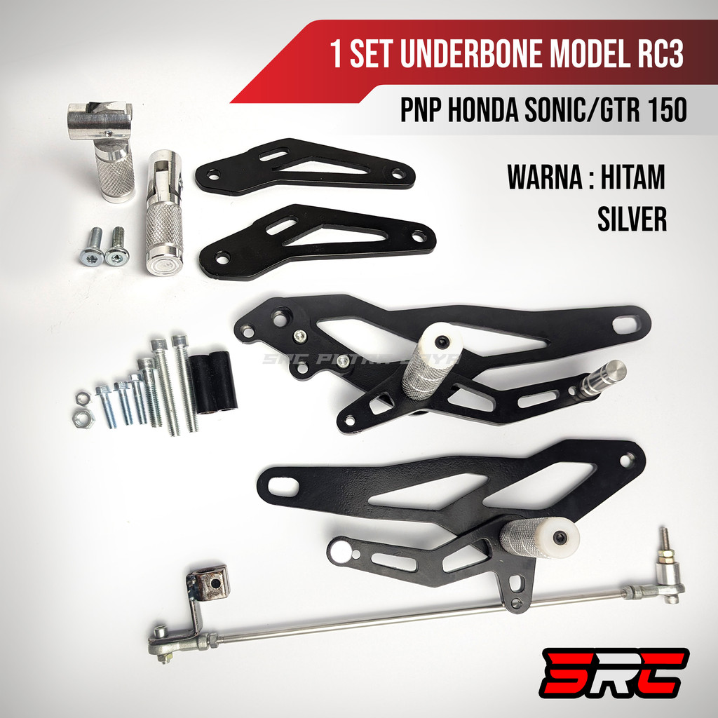 1 Set Underbone Sonic 150 GTR 150 Model RCB ES2 RC3 New Footstep Belakang Jalu Lipat