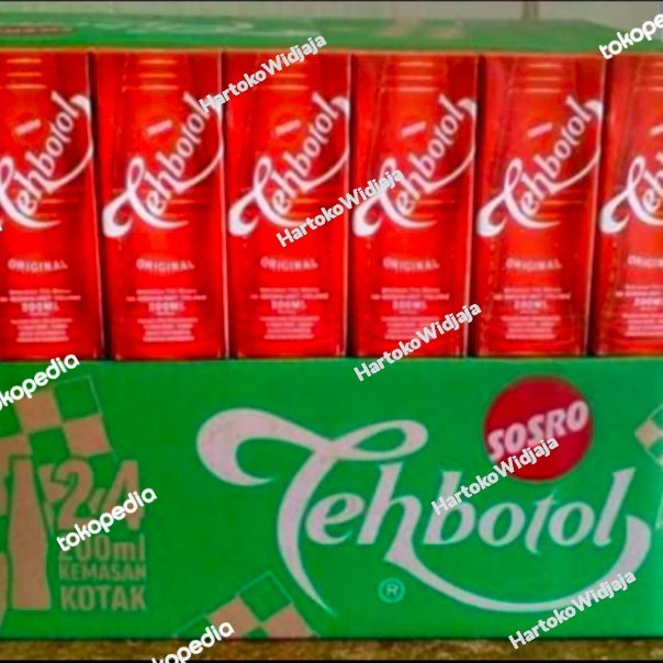 

TEH BOTOL SOSRO ORIGINAL KOTAK 200ML DUS ISI 24 KOTAK