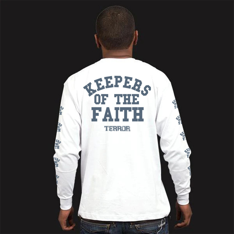 Kaos T shirt Musik Hardcore TERROR Keepers of the Faith Lengan Panjang