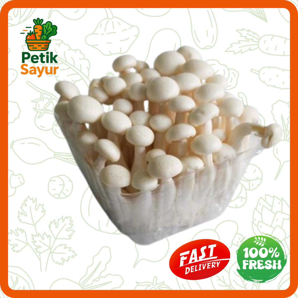 

Jamur Shimeji Putih Impor Impor 1 pack PetikSayur