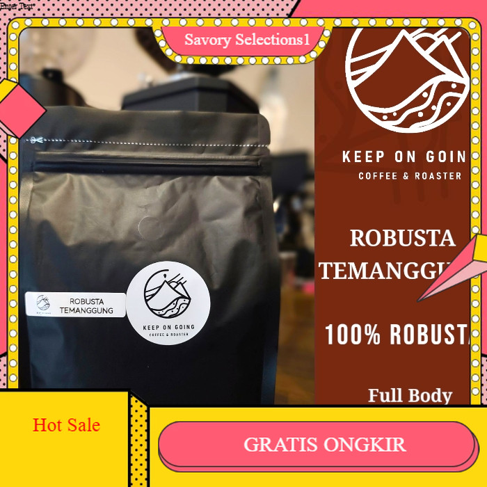 

【SAVORY】DISKON!! Biji Kopi Bubuk 100% Robusta Temanggung Kopi Susu Ekonomis Grosir 500g