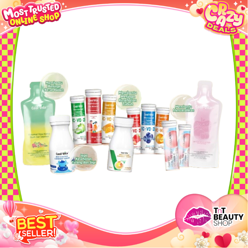 COOLVITA Series Drink Series SlimKeep Detox | Collagen Beauty | Vitamin C Minuman Kecantikan Cool Vi
