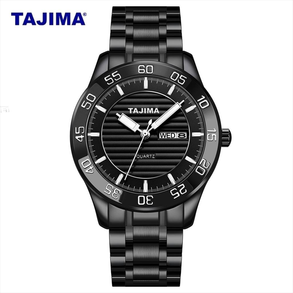 Original Jam Tangan Analog Pria Tajima 1817 Stainless Steel Tahan Air + Free Box TAJIMA.ID