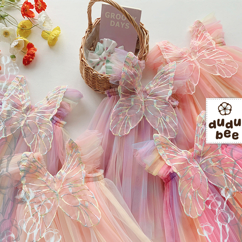 Dress Pesta Aqiqah Gaun Ulang Tahun Bayi Anak perempuan KUPU Import Mewah Unicorn Model Korea