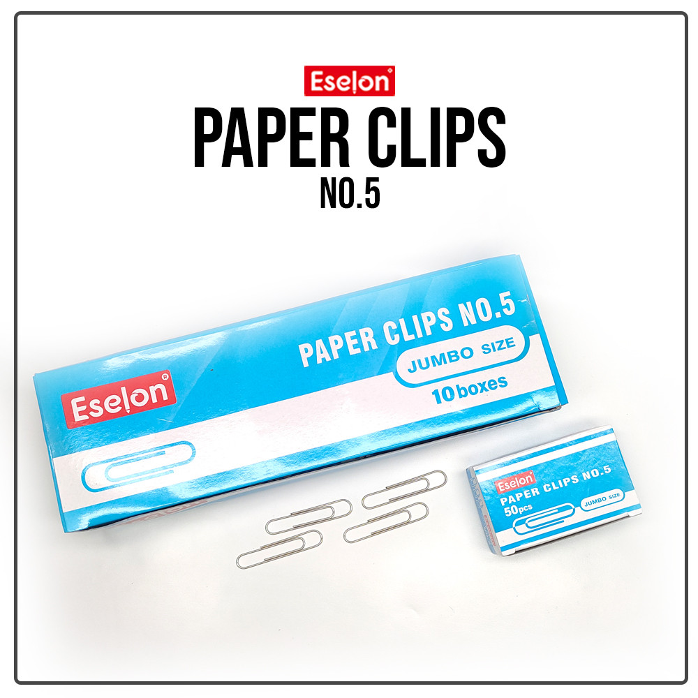 

Paper clip / Klip / Paper clip Jumbo size / Penjepit kertas Eselon no.5