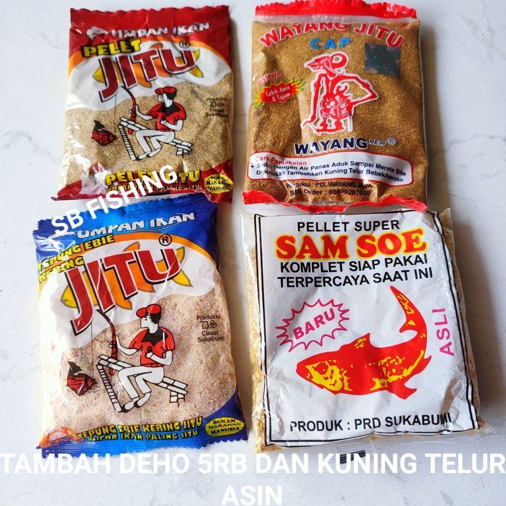 Pelet Wayang choya - jitu merah - ebi - Sam Soe - Umpan pelet mancing harian