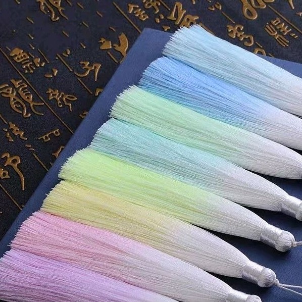 READY kirim INSTANT SAMEDAY tassel rainbow ombre norigae gantungan rumbai hanbok baju Korea China gr