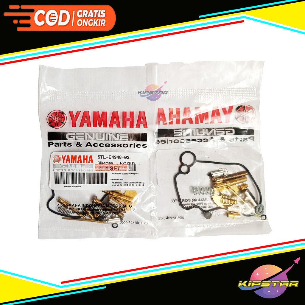 REPAIRKIT MIO SMILE SPORTY MIO SOUL FINO / REPAIR KIT KARBURATOR MIO KARBU FINO KARBU 5TL