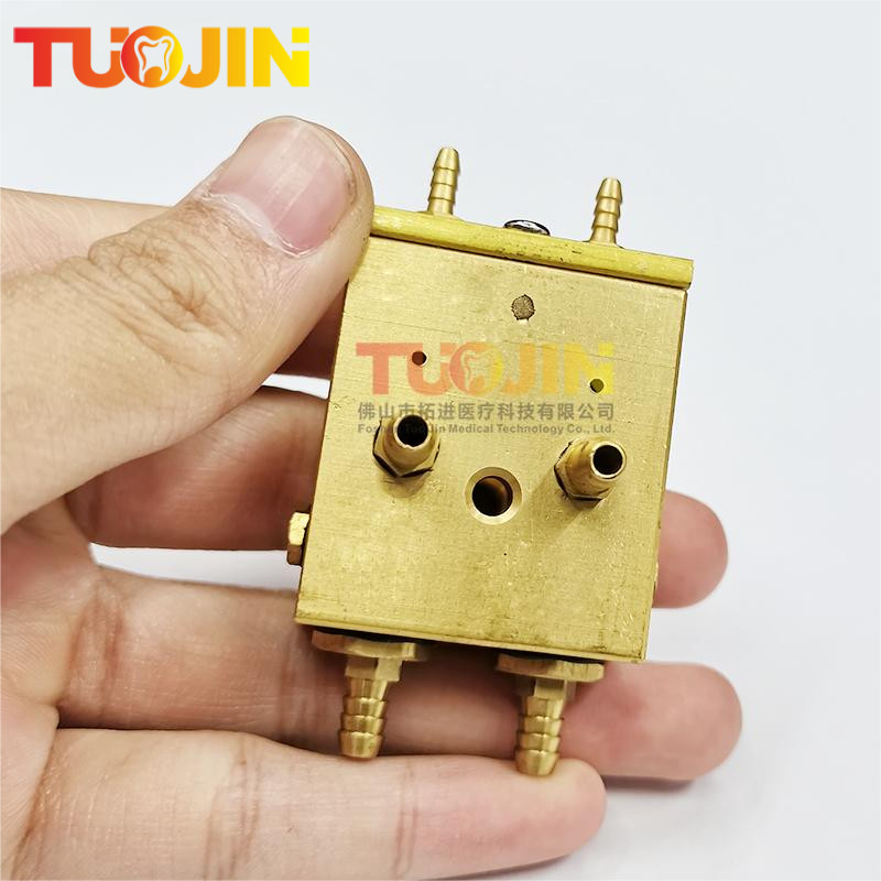 1pc Dental Cabinet Integrated Air Water Chassis Valve Compositive Valve Copper Air Valve Dental Chai
