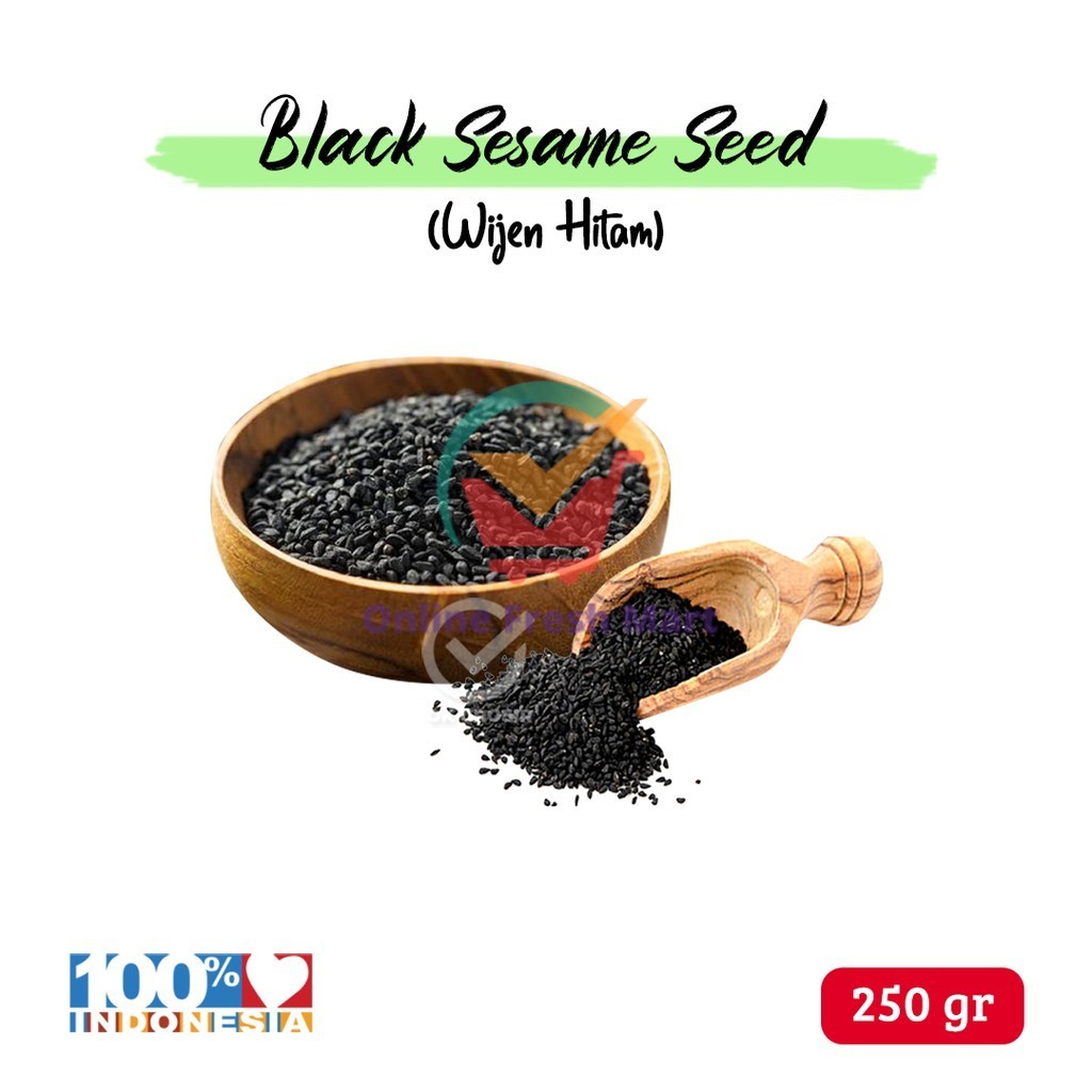 

Wijen Hitam / Black Sesame Seed Organik (250 gr) - Online Fresh Mart Denpasar
