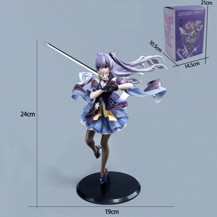 ✨C.Hyl S✨ - TERMURAH Action Figure Genshin Keqing Sword posture PVC - Keqing Sword