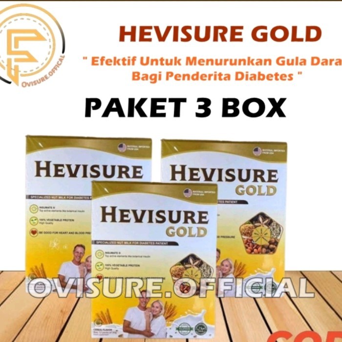 

HEVISURE GOLD MILK SUSU HERBAL ATASI DIABETES KENCING MANIS KADAR GULA RENDAH