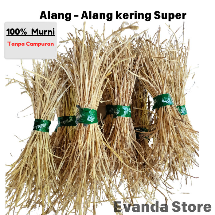 

Akar Alang Alang Kering alami Bersih Higienis alang-alang Ilalang - 250 Gram