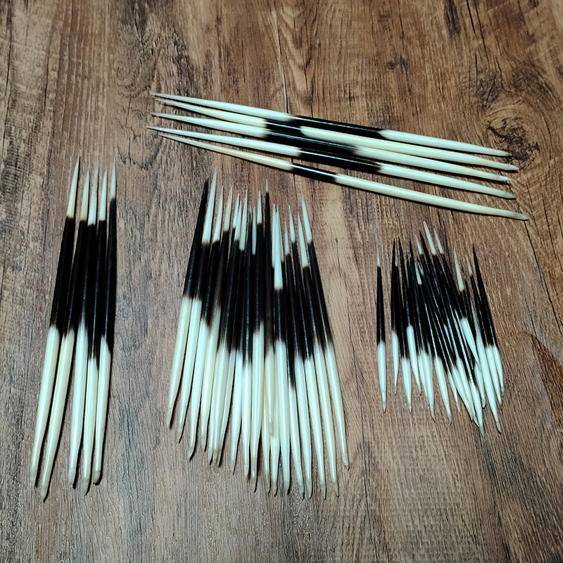 

1 LOT African Porcupine Quills Hair Stick Indian Crafts Accessories Fishing Buoy DIY Natural Bone Jewelry Crafting Art