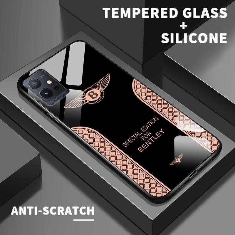Casing Kaca Tempered  For Vivo T1 5G T1x 4G T2 4G T3 U10 U3x U20 U3 X50 Lite Z1 Z1i Z1 Lite Z1x Z3x 