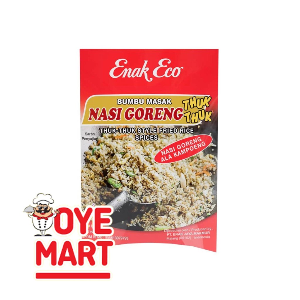 

ENAK ECO BUMBU MASAK NASI GORENG THUK-THUK 60GR/ BUMBU INSTAN