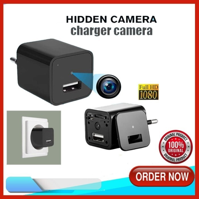 KAMERA KECIL TERSEMBUNYI SPY CAM SPY CAMERA SPY ADAPTOR CHARGER