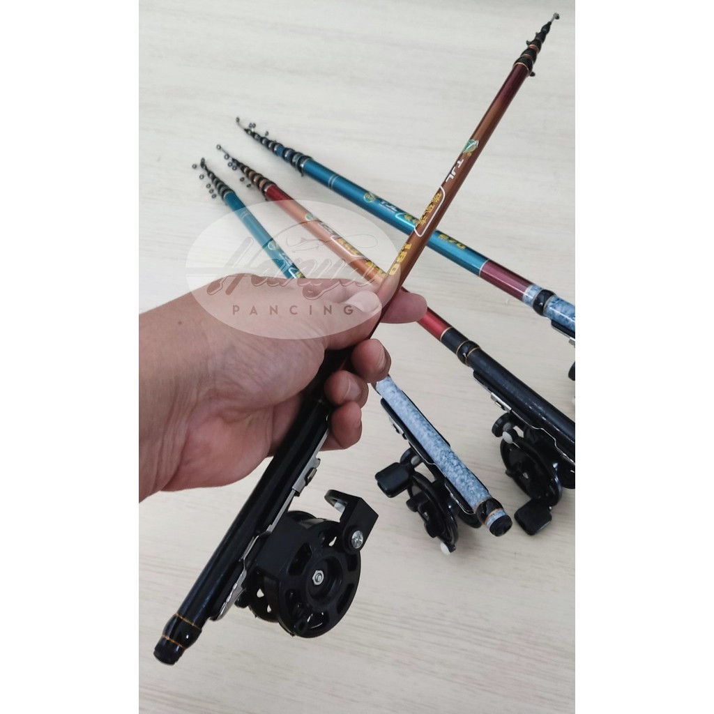 Paket Joran Tegek Kolong Ruas Pendek Dudukan Reel di Pangkal Ruas  - TJL Kolong, 180