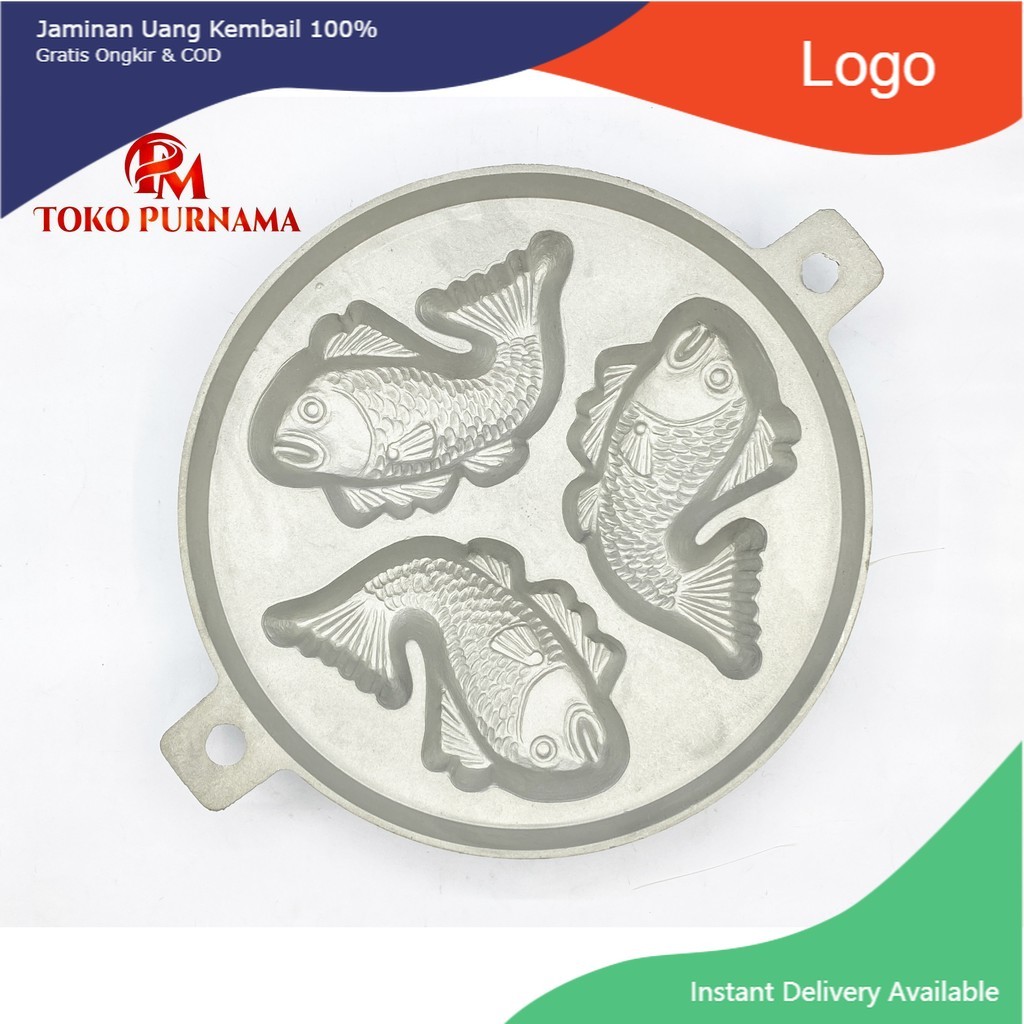 Cetakan kue bolu kering 3 ikan Grosir Bkt