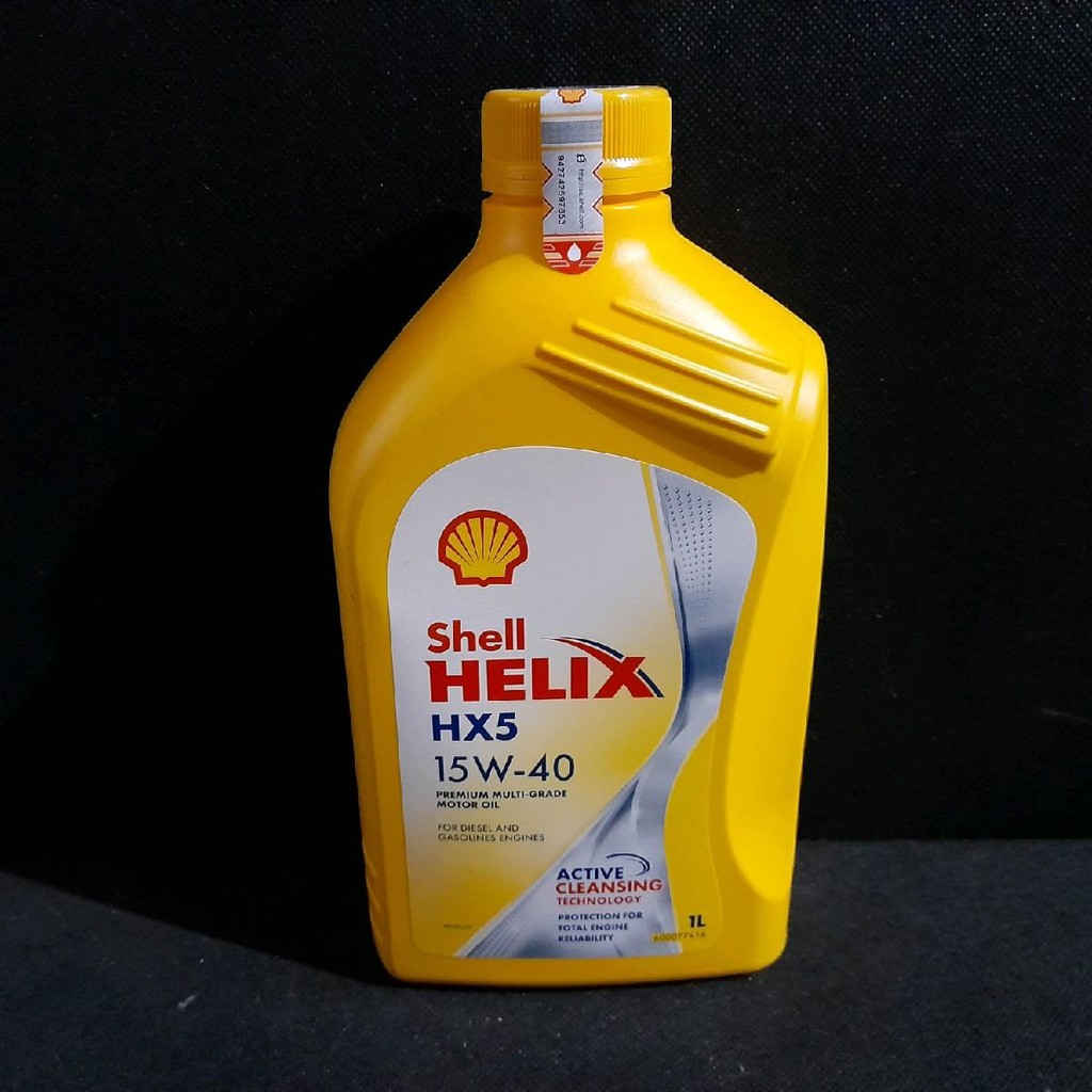 Oli Shell Helix HX5 15W-40 1Liter Asli Original Shell
