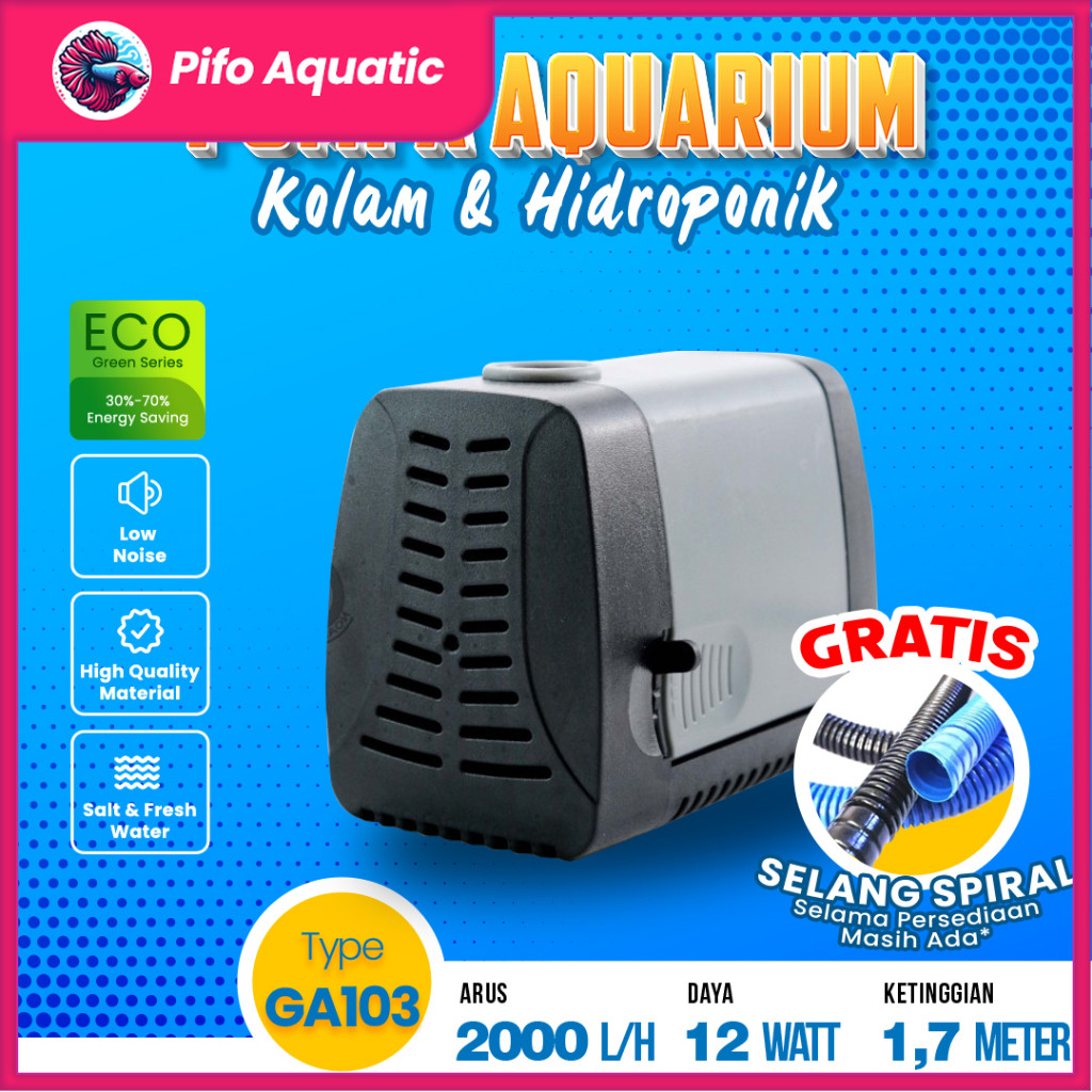 Pompa Aquarium Power Head Filter Kolam Mesin Air Terjun Ikan Koi Arwana Pifo Aquatic