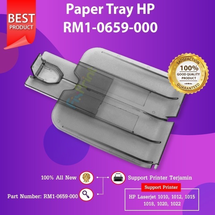 FixPrint Paper Tray Compatible New Printer  Laserjet 1010 1012 1015 1018 1020 1022 Part Number RM1-0