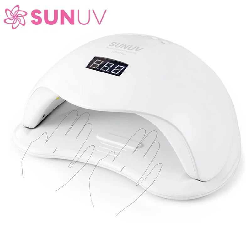 SUNUV  SUN5Plus UV Led Lamp 48W Nail Dryer For Curing All Types Gel 99s Low Heat 36 Leds UV Lamp for