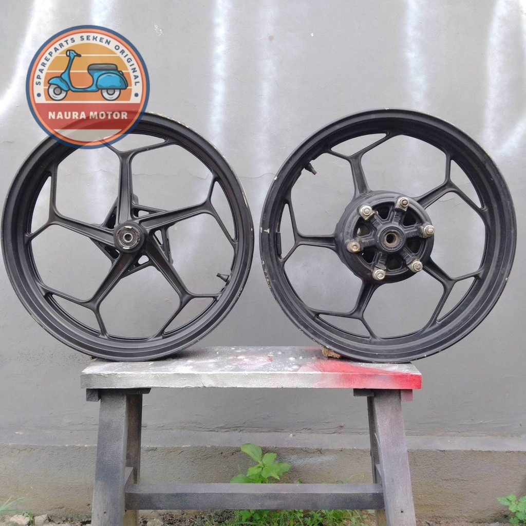 VELG RACING NINJA 250 SL RR MONO ORIGINAL COPOTAN VELG STANDAR NINJA Z250SL RR MONO SEKEN ORIGINAL