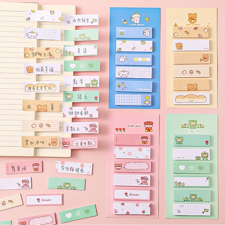 

❀SS❀ PEMBATAS BUKU BINDER MOTIF ANIMASI / STICKY NOTE / PEMBATAS BUKU LUCU IMUT / POST IT LUCU ANIMAL