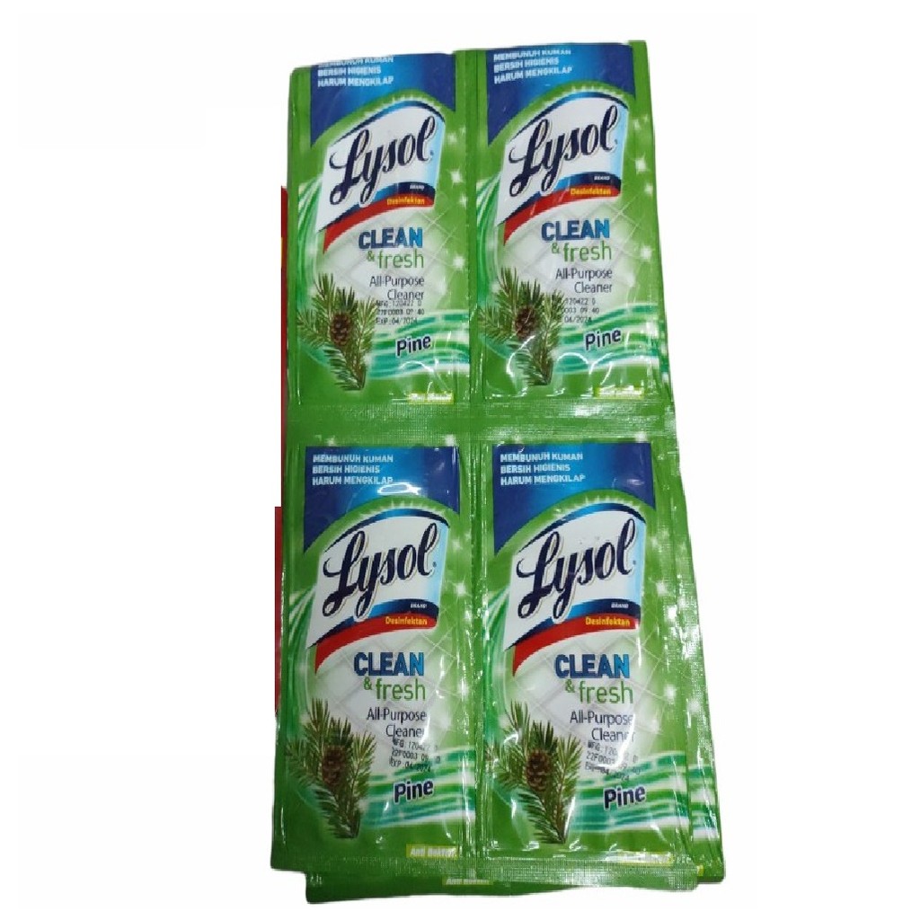 Lysol Clean & Fresh Pembersih Lantai 1 Renceng isi 12pcs  30ml
