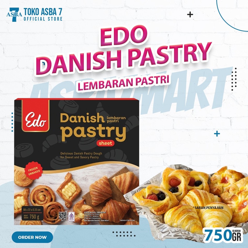 

EDO DANISH PASTRY SHEET 750G