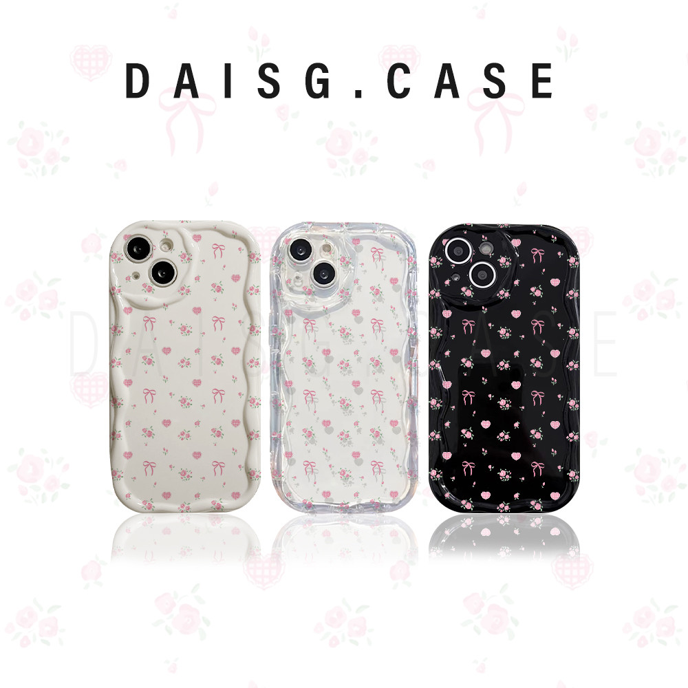 DAISG CASE iPhone 11 terbaru 7+ 8+ XR XS MAX 11 13 12 14 15 16 Pro MAX 7 8 Plus iPhone 3D Wave Silik