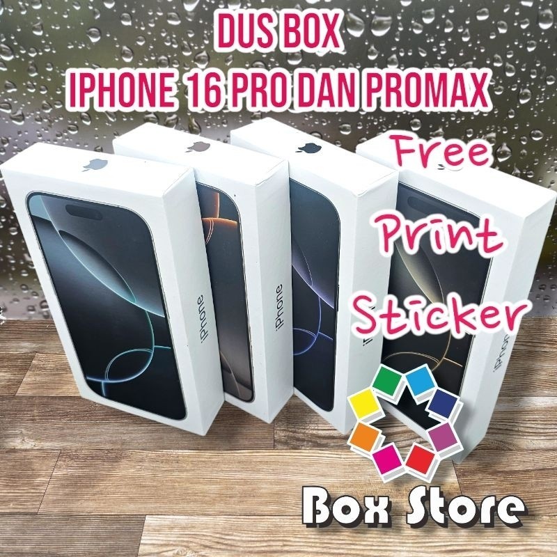 

DUS BOX KOTAK iPhone 16 PRO MAX FREE REQ STIKER TERBAIK