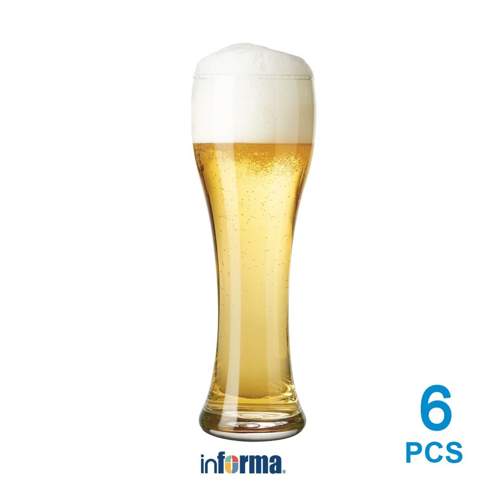 Informa Libbey 466 ml Set 6 pcs Gelas Bir Beer Glass Drinkware Set Gelas Kaca Gelas Minuman Gelas Ca