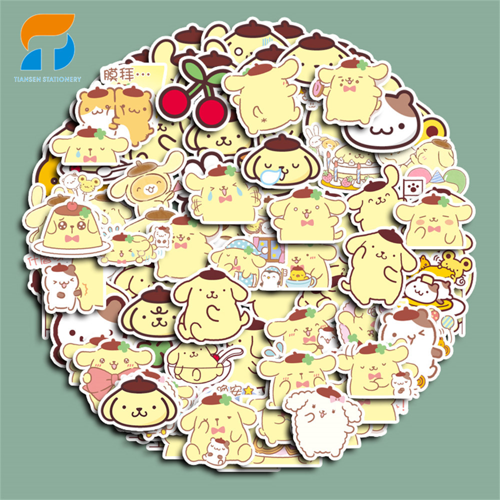 

100pcs Cute Purin Stickers Diy Computer Washi Scrapbooking Laptop Stickers Stationery Arts Crafts