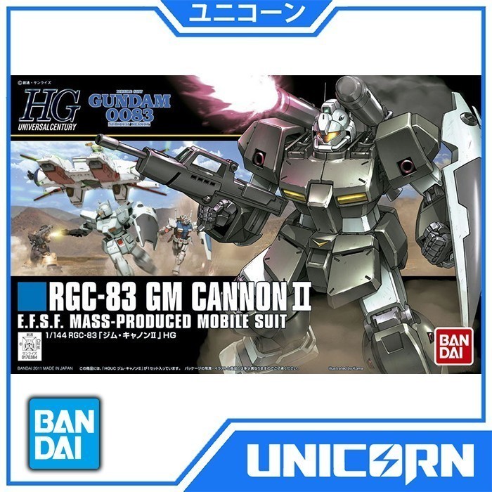 HGUC 125 RGC-83 GM Cannon II 1/144 HG Gundam Bandai Original