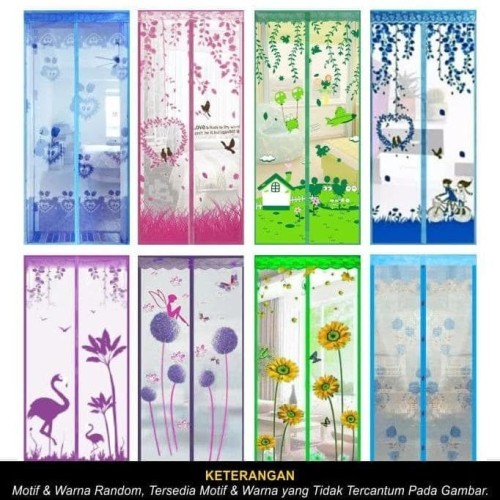 GORDEN TIRAI MAGNET ANTI NYAMUK PINTU KAMAR TIDUR RUMAH MURAH | HORDENG KORDEN TIRAY JARING KELAMBU 