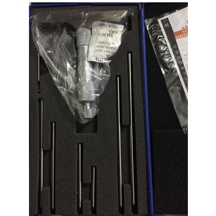 0-150mm/0.01 depth micrometer caplier mikrometer micrometer screw gauge with 6 rods internal microme
