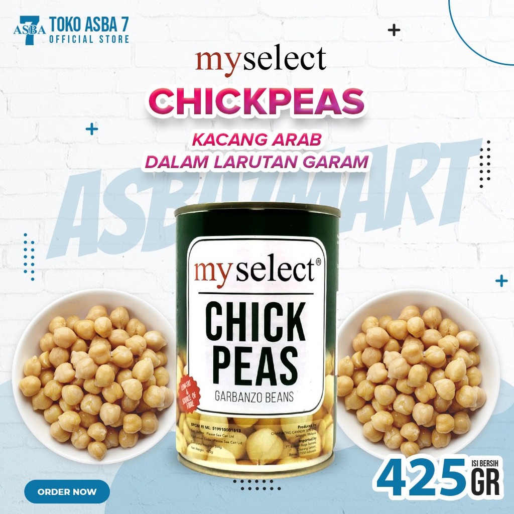 

MY SELECT CHICK PEAS 425 GR