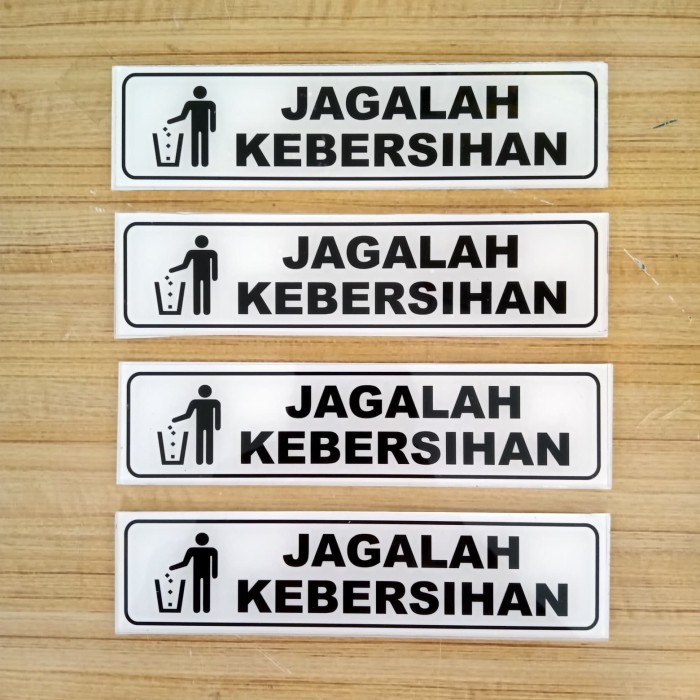 

AKRILIK K3 RAMBU SAFETY JAGALAH KEBERSIHAN UK 4.5X19.5CM JAGALAH KEBER