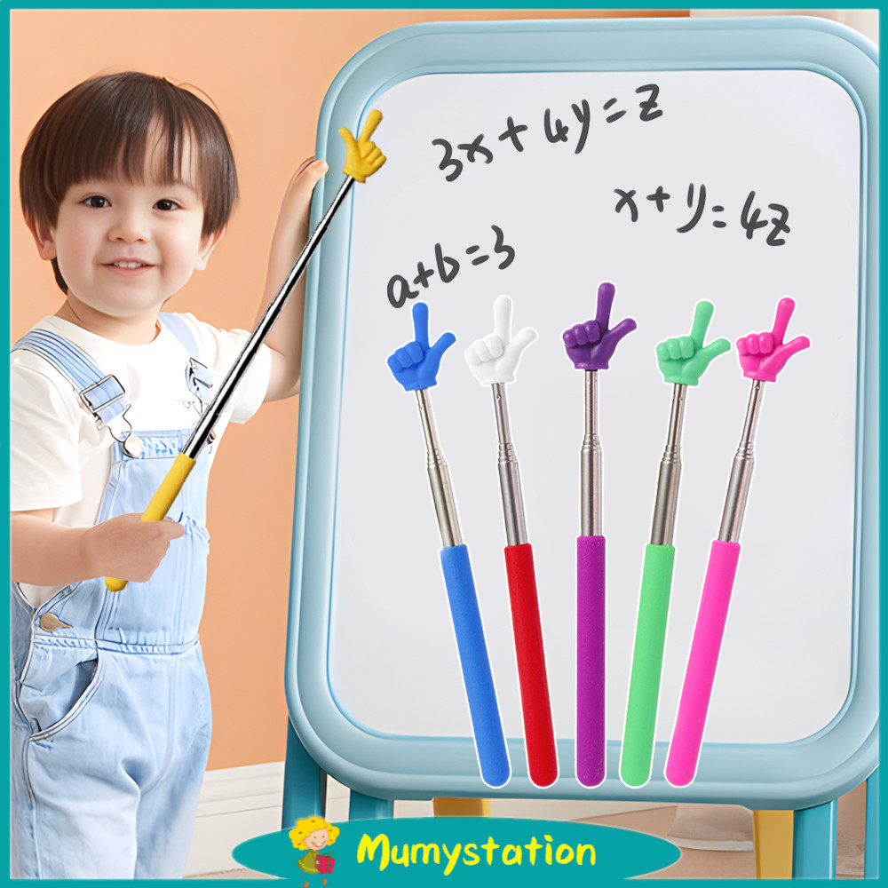 

Mumystation 68CM Tongkat Penunjuk Whiteboard/Tongkat Alat Pengajaran Jari Teleskopik Baja